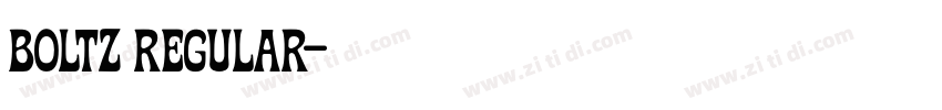 Boltz Regular字体转换